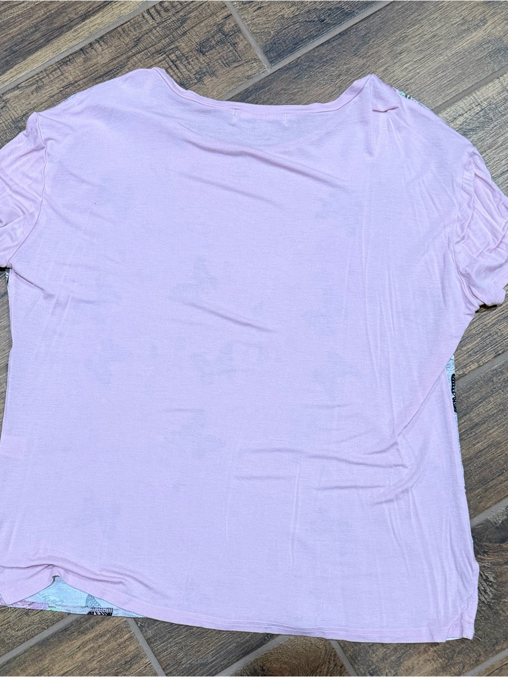 Absolutely Famous Pink Floral & Butterfly Short Sleeve Tee - Picture 2 of 3